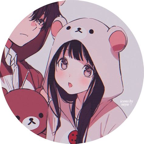 Best collection of "Cartoon Anime Girls Profile Pictures" DP Images, Photos, choose and save your favourite ones. . Anime couple matching icons
